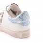 Sneaker Allacciata Pelle Donna Emanuelle Vee (431P-701-25-P100W White/Blue)